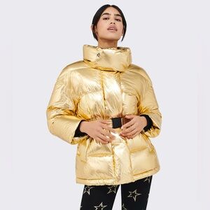Perfect Moment Oversized Parka III Metallic Gold Foil NWT Puffer Coat Ski Jacket